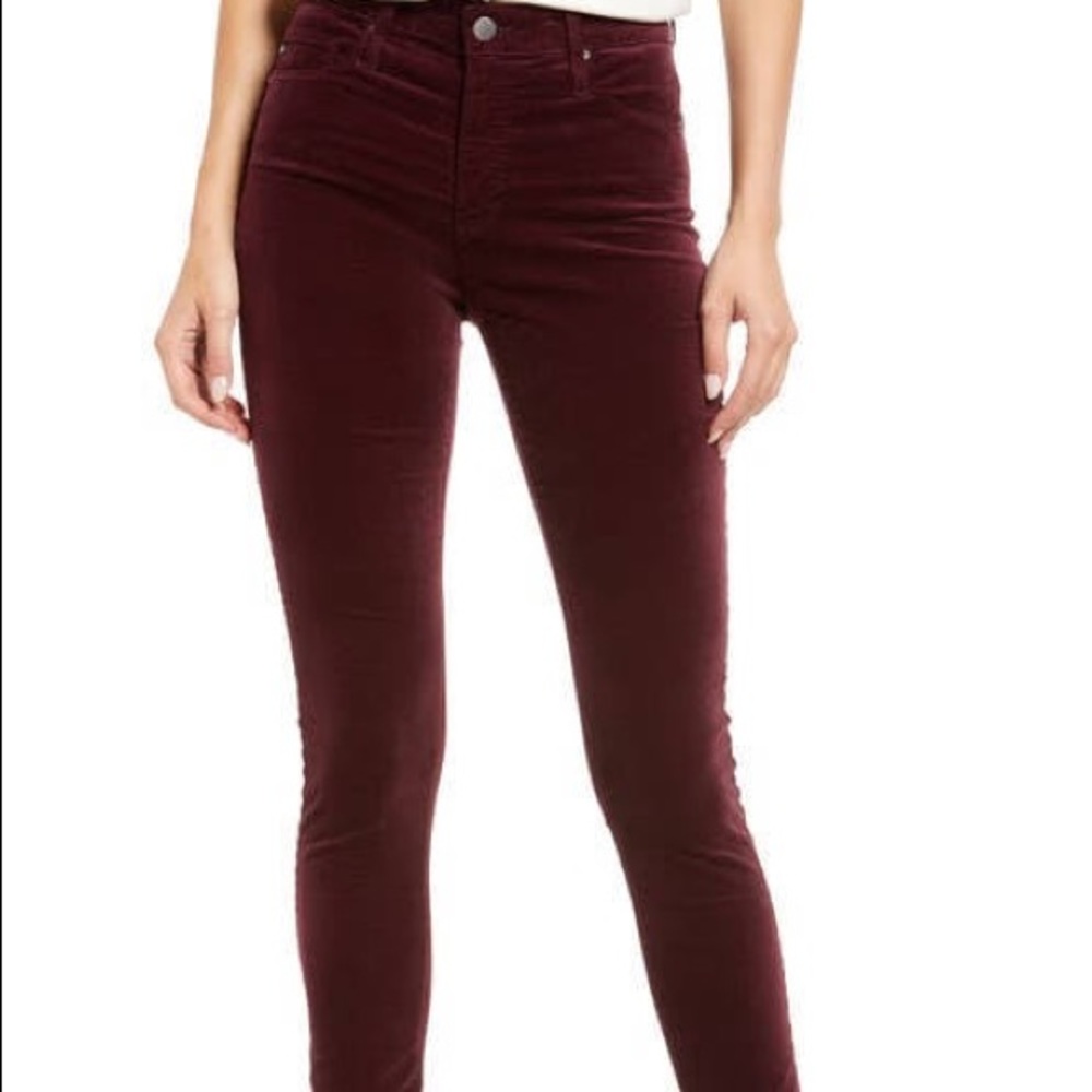 NWT AG Farrah High Waist Velvet Jeans